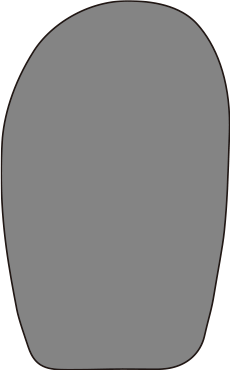 グラフィンゼロ 足底すべり止め（取り外した状態）